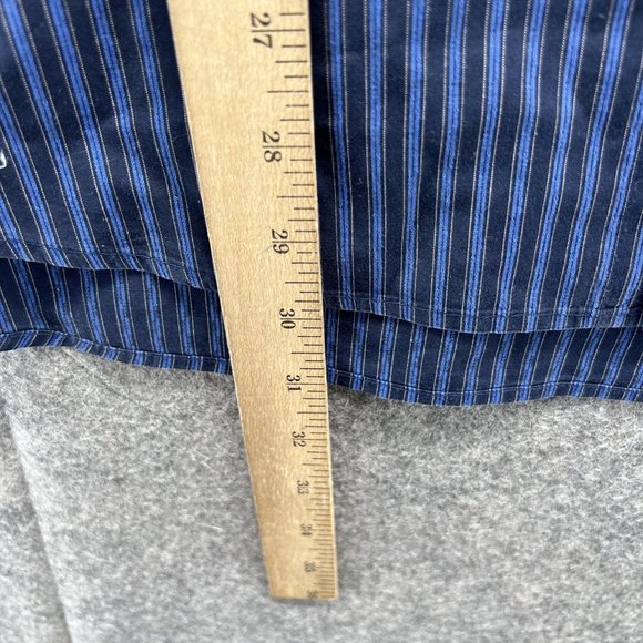 Bugatchi Shirt Men Large Adult Blue Casual Button Down Outdoors Dress Pockets - Picture 7 of 12